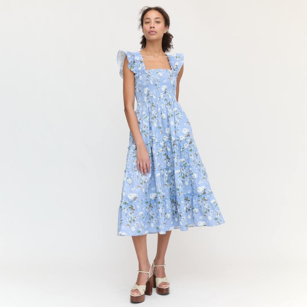 Hill House Ellie Nap Dress Limited Edition Sky Blue Bonnet XS - Read